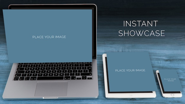 Download Laptop, ipad and mobile mock up PSD file | Free Download PSD Mockup Templates