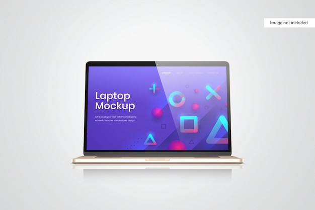 Download Laptop screen mockup front view | Premium PSD File