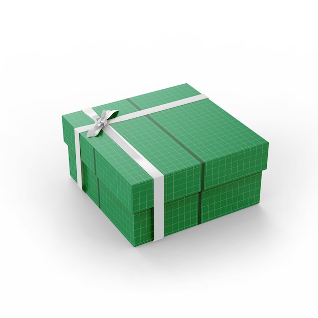 Download Large carton gift box mockup | Premium PSD File