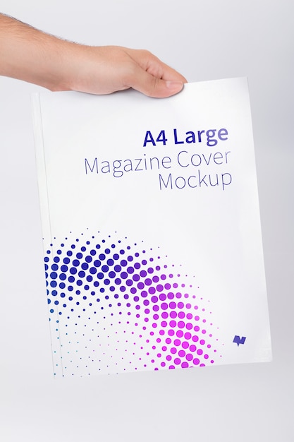 Large magazine cover mockup | Premium PSD File