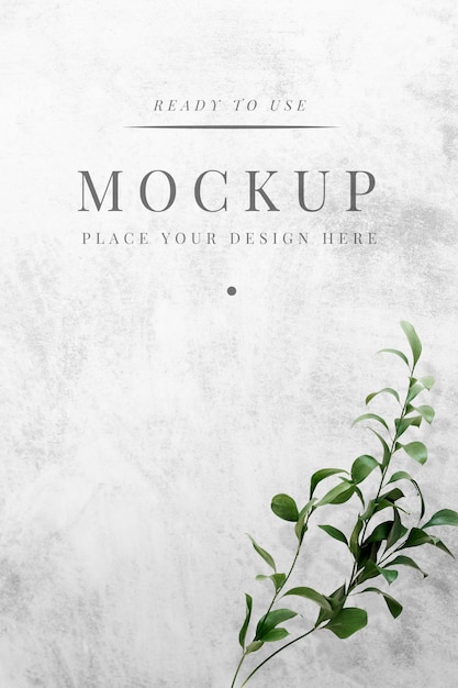 Download Leaf mockup background PSD file | Free Download