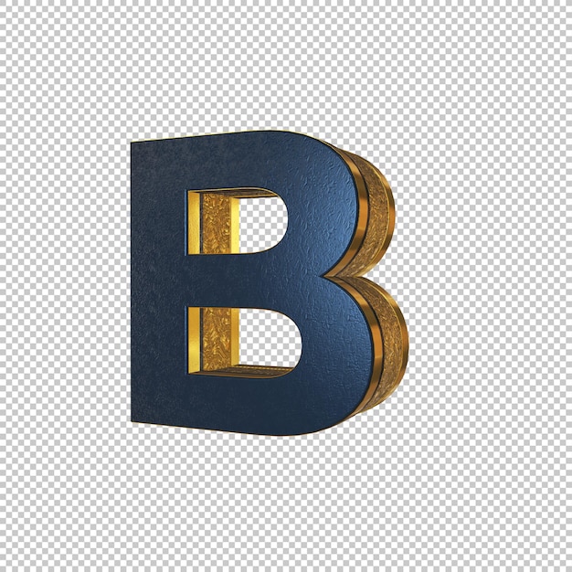 Premium PSD | Letter B 3d Render