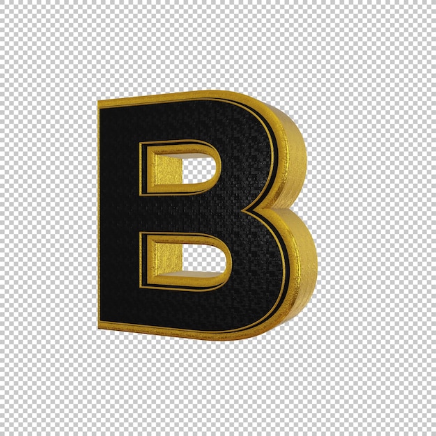 Premium PSD | Letter B 3d Render