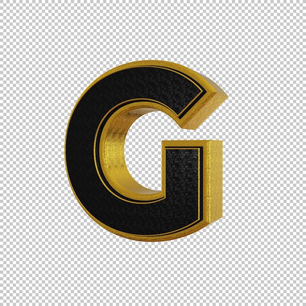 Premium PSD | Letter g 3d render