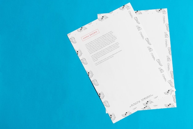 Download Letterhead Mockup With Copyspace Free Psd File PSD Mockup Templates