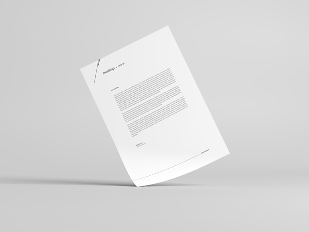 Premium PSD | Letterhead Mockup Psd Free