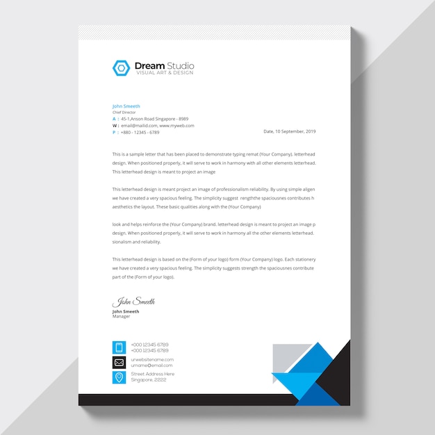 Download Letterhead With Logo Template Word PSD - Free PSD Mockup Templates