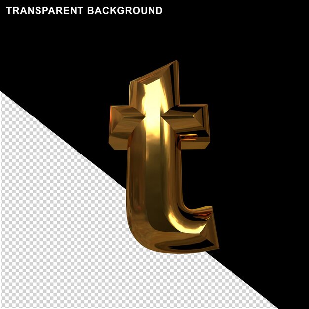 premium-psd-letters-in-gold-3d-letter-t