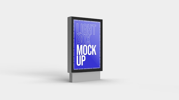 Download Premium Psd Lightbox Mockup Design Isolated