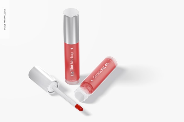 Download Free Psd Lip Tint Tubes Mockup Opened And Closed
