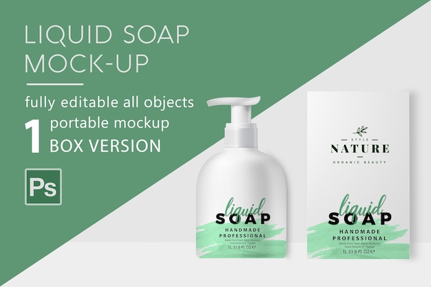 Download Premium PSD | Liquid soap mockup
