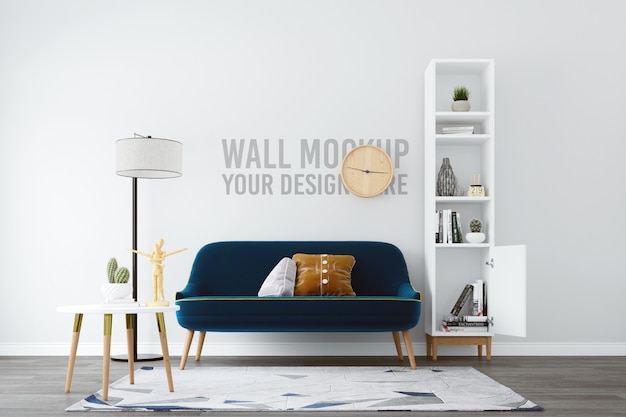 Download Living room wall mockup | Premium PSD File