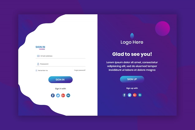 Premium PSD | Login form design