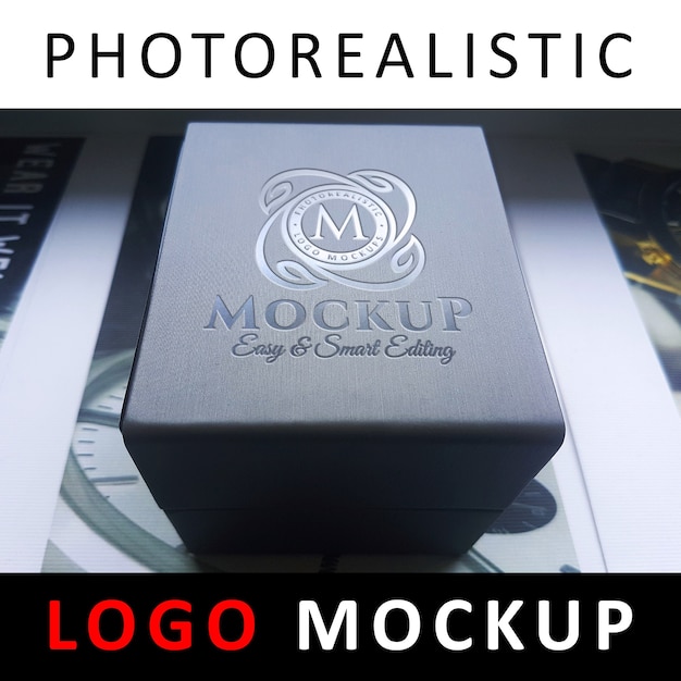 Download Logo mock up - molded logo on plastic box | Premium PSD File