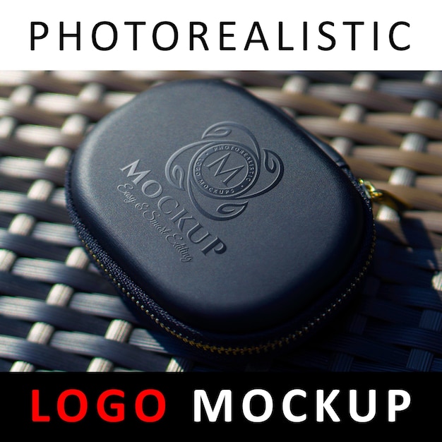 Download Logo mock up - uv spot logo on case | Premium PSD File