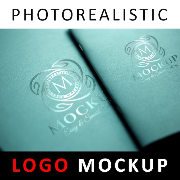 Download Logo mock up - uv spot logo printing | Premium PSD File