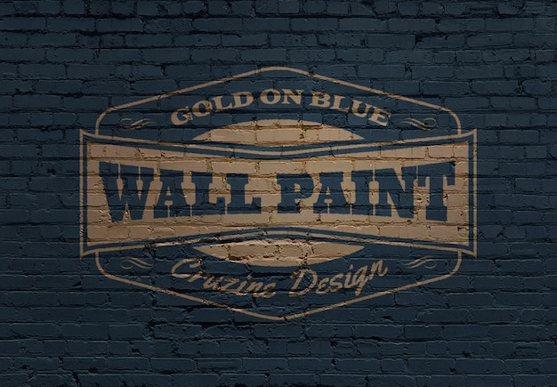 Download Logo mockup on brick masonry wall | Premium PSD File