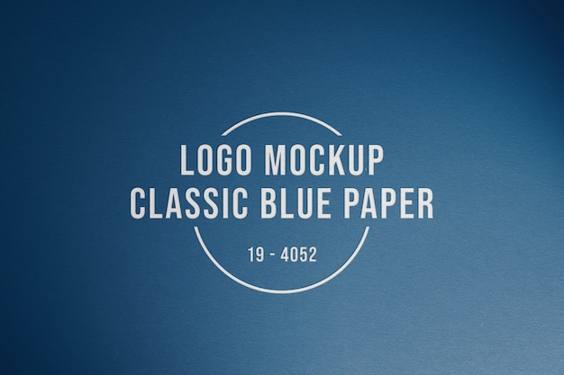 Download Free Logo Mockup On Classic Blue Paper Premium Psd File Use our free logo maker to create a logo and build your brand. Put your logo on business cards, promotional products, or your website for brand visibility.