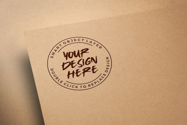 Download Free Logo Mockup On Craft Paper Premium Psd File Use our free logo maker to create a logo and build your brand. Put your logo on business cards, promotional products, or your website for brand visibility.
