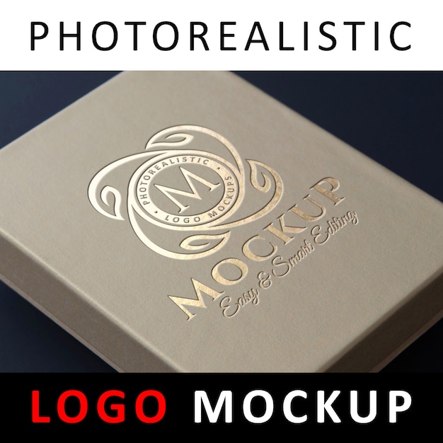 Download Free Mockups Gold Foil Logo Mockup Psd Free Download Psd