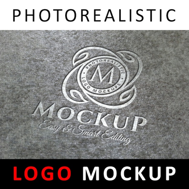 Download Paper Engraved Logo Mockup Free Download PSD - Free PSD Mockup Templates