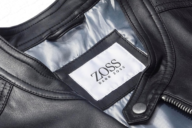 Download Free Psd Logo Mockup Luxury Black Leather Jacket Label