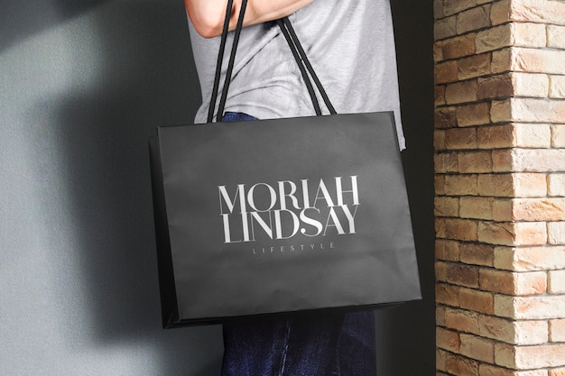 Download Premium PSD | Logo mockup shopping bag