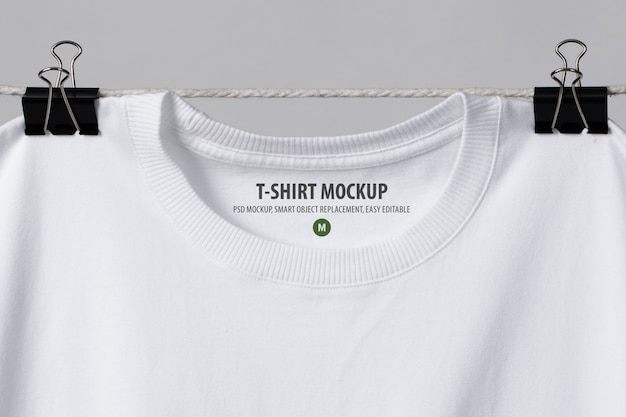 Download Premium PSD | Logo mockup t-shirt neck label