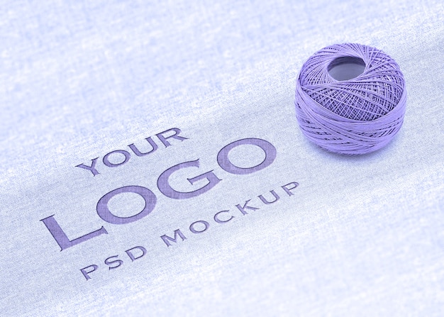 Download Free Logo Mockup With Cotton Concept Psd Template PSD Mockups.