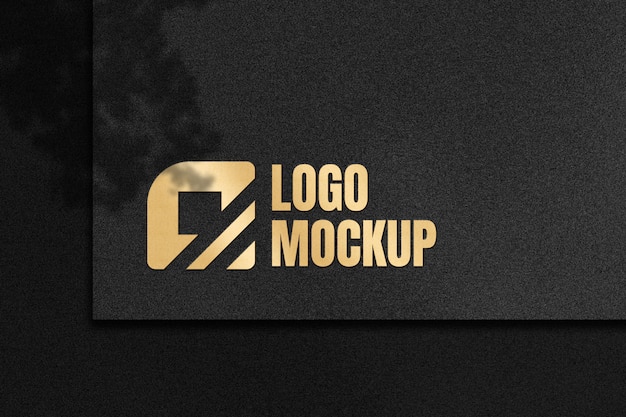 Download Premium PSD | Logo mockup with gold color luxury effect