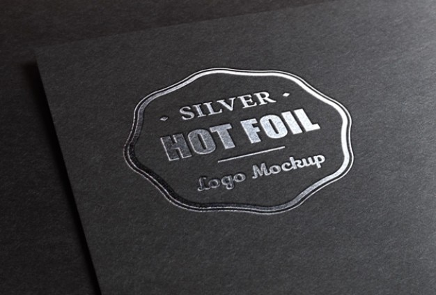 Download Free Psd Logo Mockup With Metallic Foil Printing PSD Mockup Templates