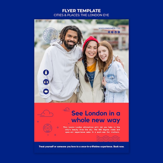 Download Free Psd The London Eye Flyer Template