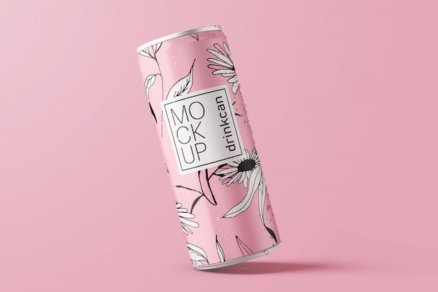 Download Premium Psd Long Aluminium Drink Can Mockup PSD Mockup Templates