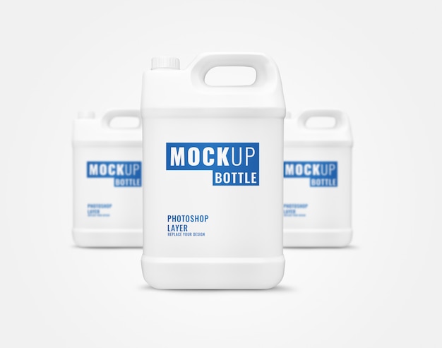 Download Long bottle gallon of liquid mockup | Premium PSD File