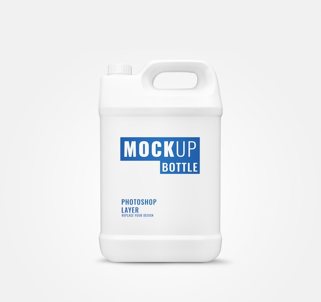 Download Long gallon bottle mockup realistic | Premium PSD File