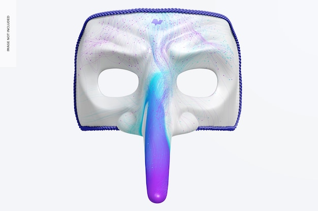 Premium Psd Long Nose Venetian Mask Mockup Front View