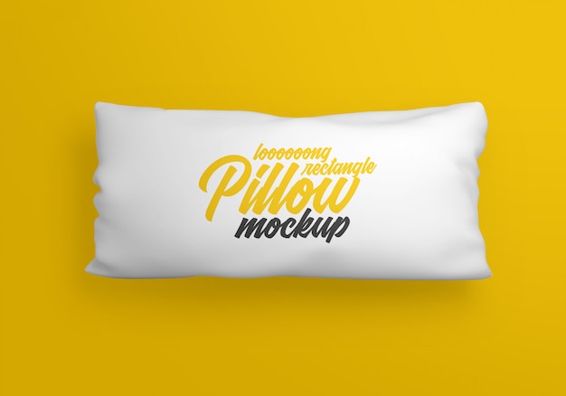 Long rectangular pillow mockup | Premium PSD File