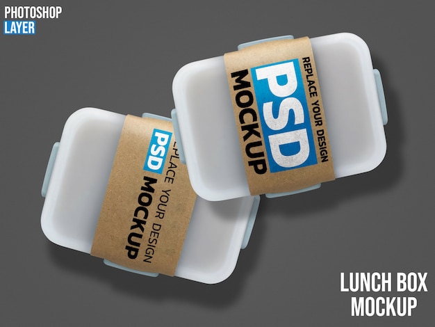 Lunch box mockup design | Premium PSD File