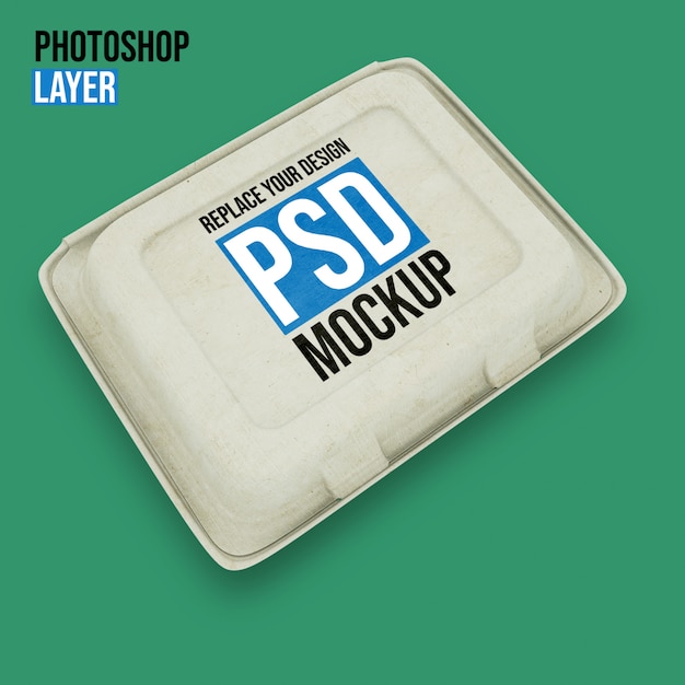 Premium PSD | Lunch box mockup design