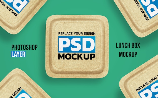 Download Premium PSD | Lunch box mockup