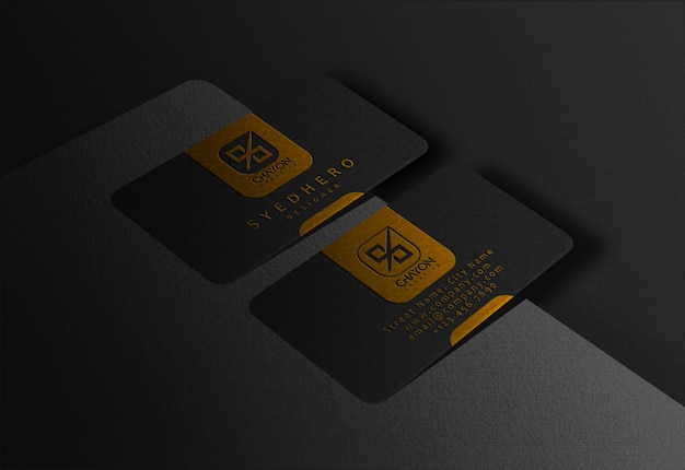 Download Premium PSD | Luxury business card mockup
