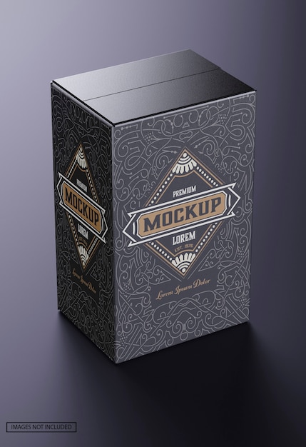 Download Premium PSD | Luxury cardboard box mockup