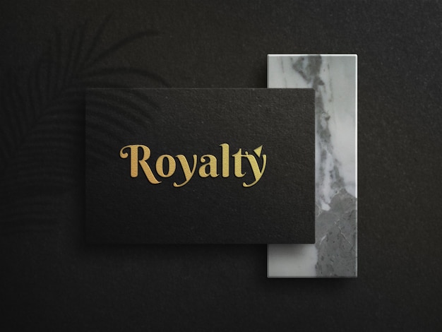 Download Premium PSD | Luxury gold foil embossed logo mockup