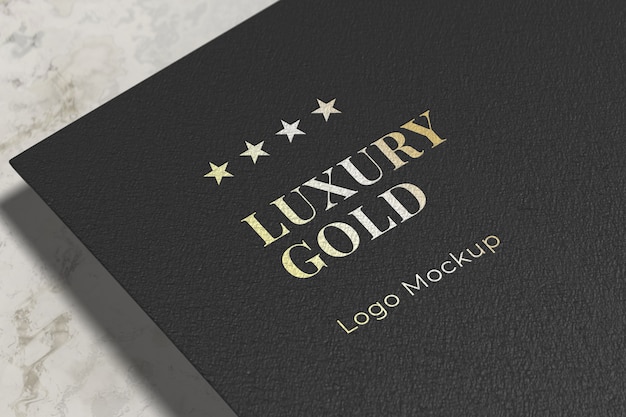 Download Free PSD | Luxury gold logo mockup