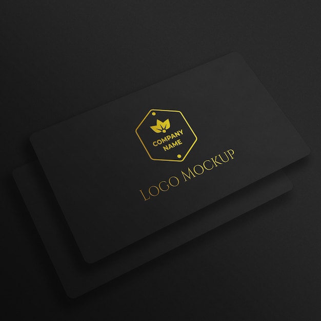 Download Premium Psd Luxury Gold Textured Logo Mockup PSD Mockup Templates