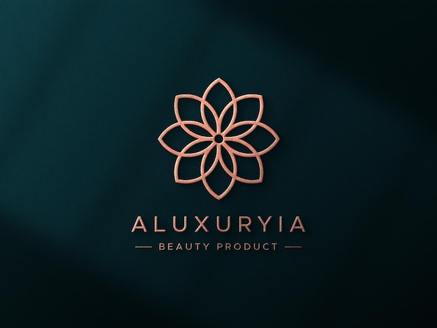 Download Premium PSD | Luxury logo mockup on 3d wall