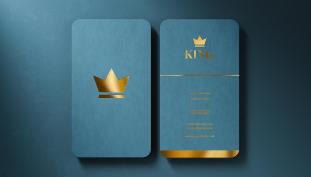 Download Premium PSD | Luxury logo mockup business card