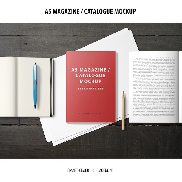 Download Magazine catalogue mockup | Free PSD File