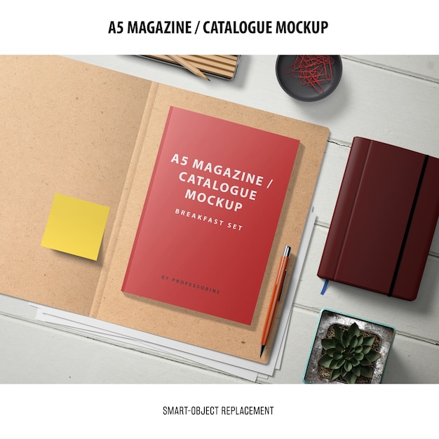 Download Magazine catalogue mockup PSD file | Free Download