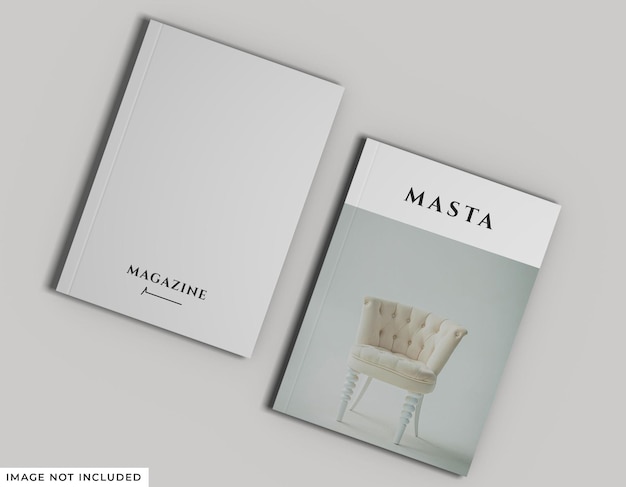 Download Premium PSD | Magazine mockup front and back cover